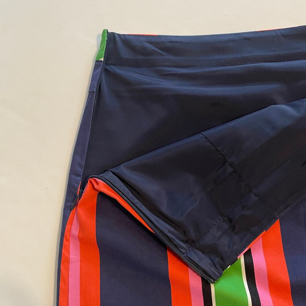Trina Turk Free Time Skirt Womens Size 4 Green Blue Pink Colorful Bold Career - Picture 5 of 10